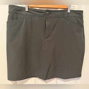 Eddie Bauer Womens Charcoal Flat Front Skirt
